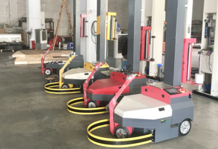 膜材月耗超萬元？伸縮式自走纏膜機（纏繞膜打包機）省膜 250%